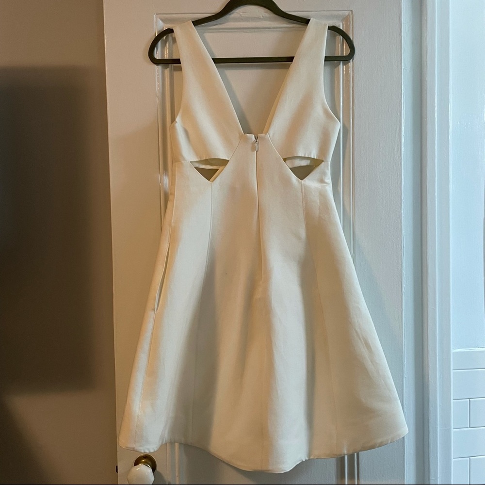Halston White Mini Dress
